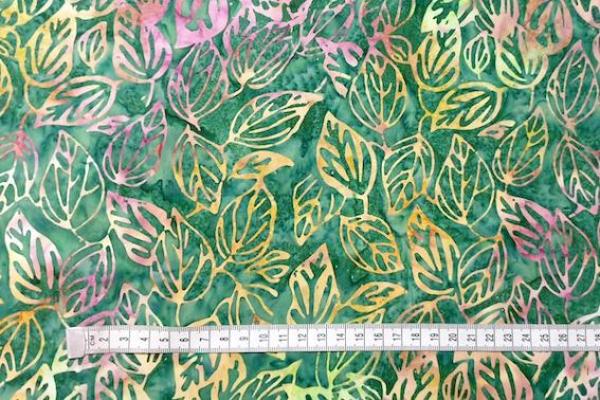 GREEN - Heliotrope - Batikstoff aus Indonesien